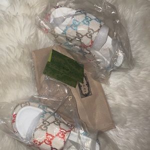 WOMEN'S GUCCI PLATFORM SLIDE SANDAL MULTI COLOR